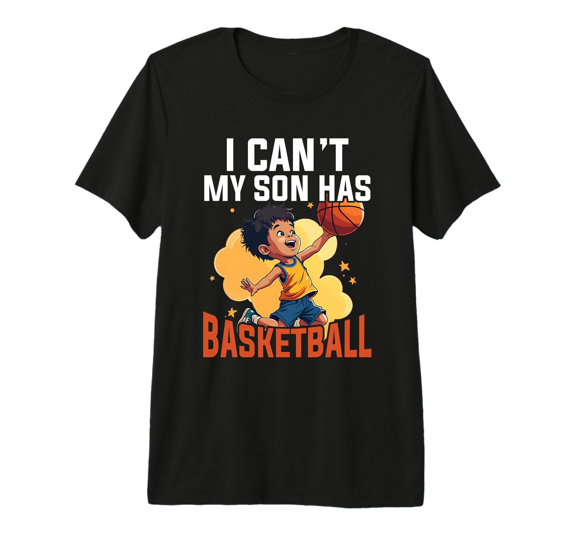 Game Day Basketball Mom Tri Blend T-Shirt - Graphic Print Men Women - T-Shirt, Sweatshirt, Hoodie