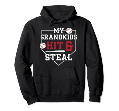Baseball Grandpa Funny Grandpa Hoodie - Custom Art Print Men Women - T-Shirt, Sweatshirt, Hoodie