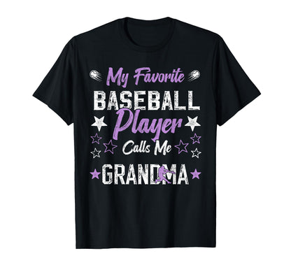 My Favorite Baseball Player Calls T-Shirt - Fun Novelty Design for Adults - T-Shirt, Sweatshirt, Hoodie
