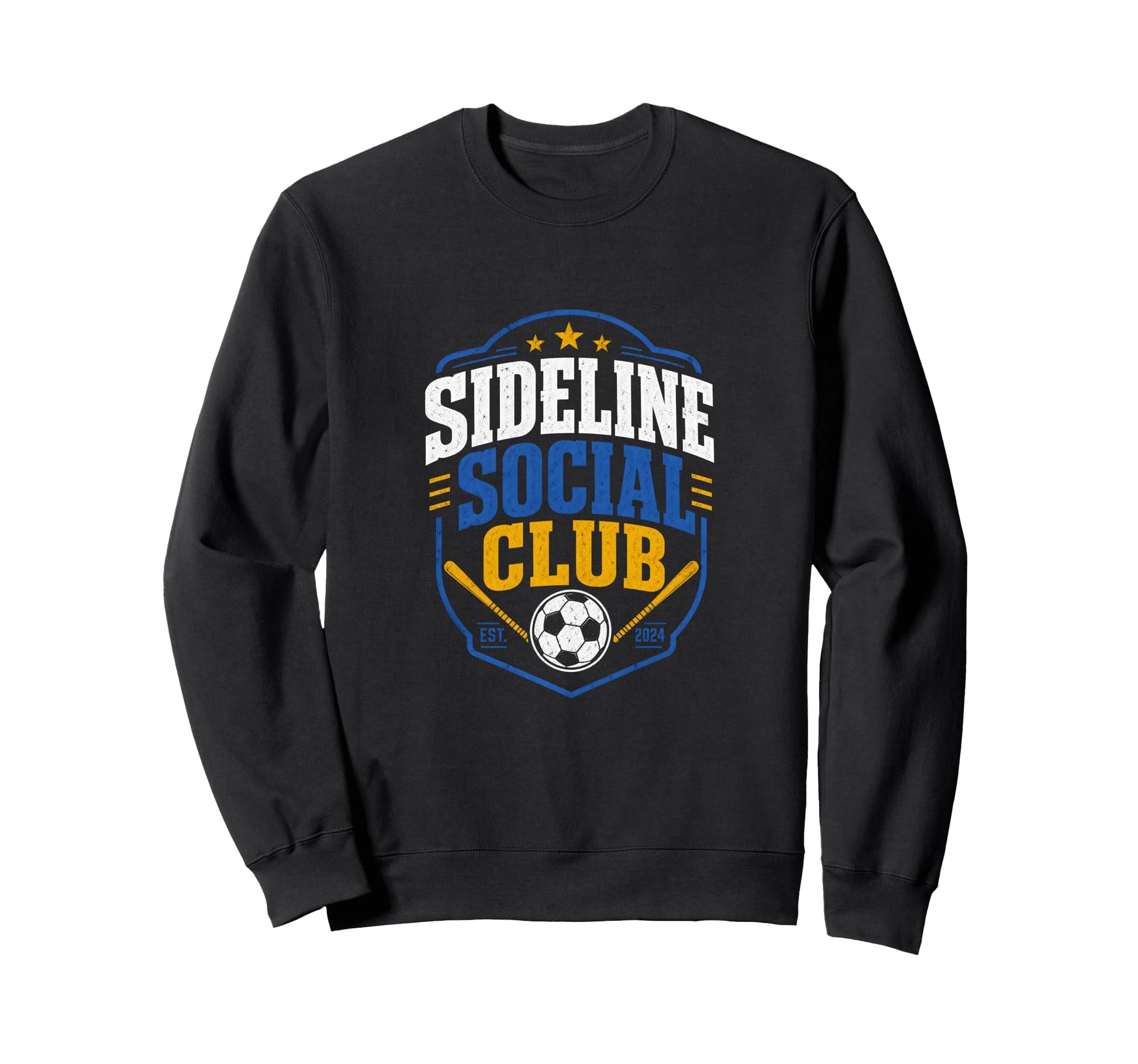Sideline Social Club Soccer Sweatshirt - Novelty Apparel for Adults - T-Shirt, Sweatshirt, Hoodie