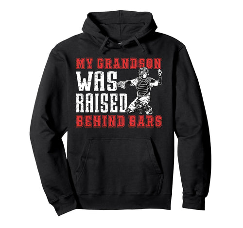 Baseball Catcher Grandpa Funny Hoodie - Minimalist Print for Adults - T-Shirt, Sweatshirt, Hoodie