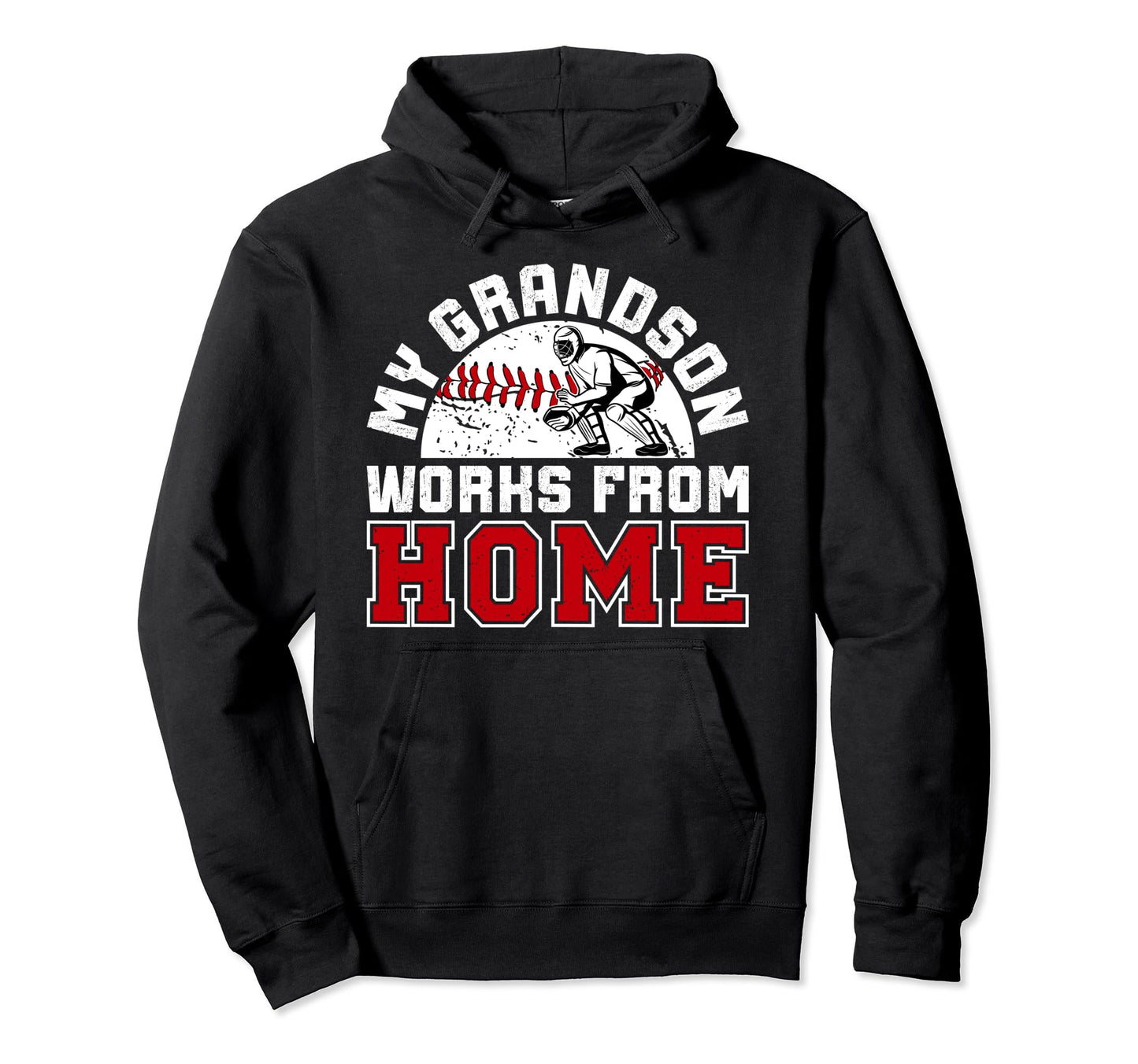 My Grandson Baseball Catcher Gigi Hoodie - Minimalist Print for Adults - T-Shirt, Sweatshirt, Hoodie
