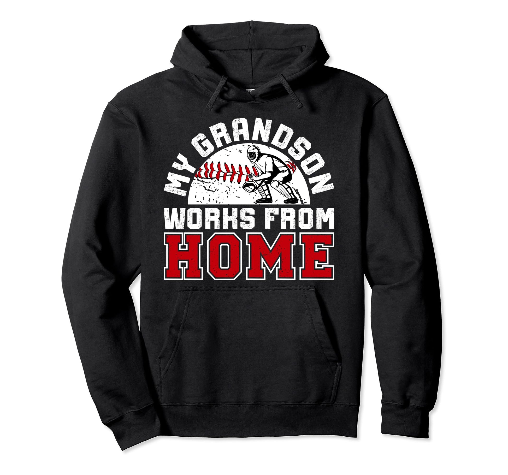 My Grandson Baseball Catcher Gigi Hoodie - Minimalist Print for Adults - T-Shirt, Sweatshirt, Hoodie