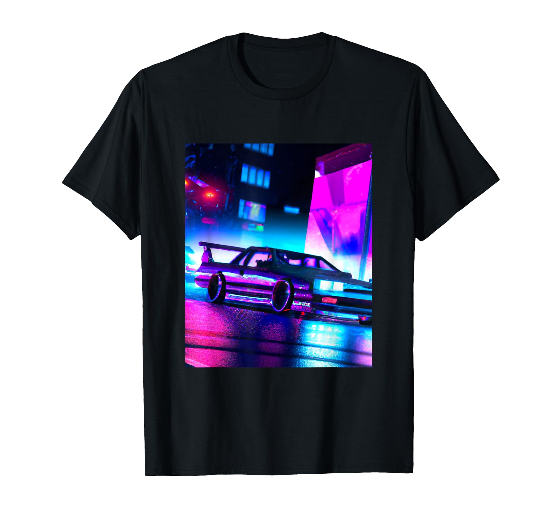 Vaporwave Car Synthwave City Vaporwave T-Shirt - Minimalist Print Unisex - T-Shirt, Sweatshirt, Hoodie