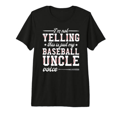 Mens My Baseball Uncle Voice Uncle T-Shirt - Trendy Graphic Men Women - T-Shirt, Sweatshirt, Hoodie