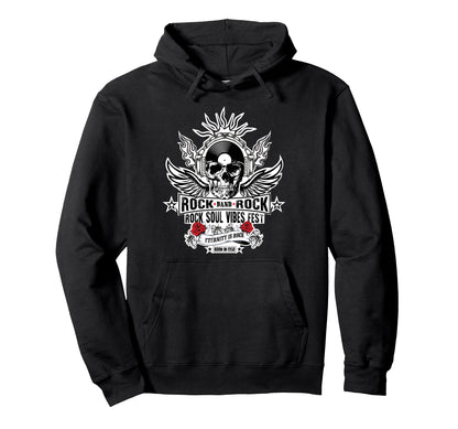 Rock Band Vibes Bold Music Lovers Hoodie - Casual Everyday Wear Men Women - T-Shirt, Sweatshirt, Hoodie