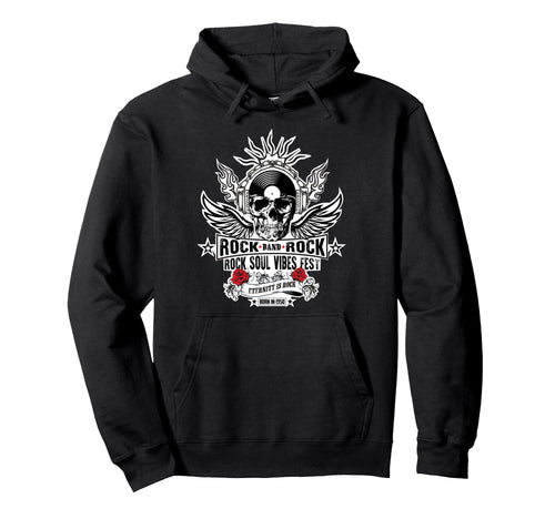Rock Band Vibes Bold Music Lovers Hoodie - Casual Everyday Wear Men Women - T-Shirt, Sweatshirt, Hoodie