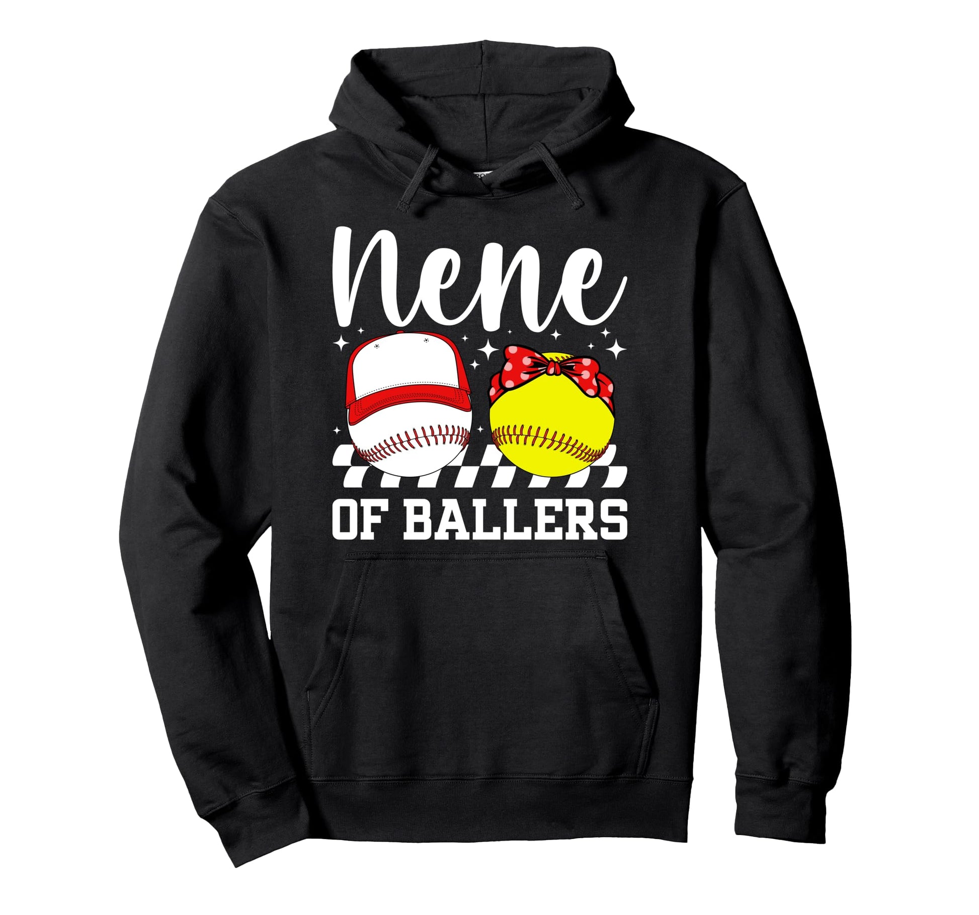 Nene Ballers Baseball Softball Nene Hoodie - Trendy Graphic for Adults - T-Shirt, Sweatshirt, Hoodie