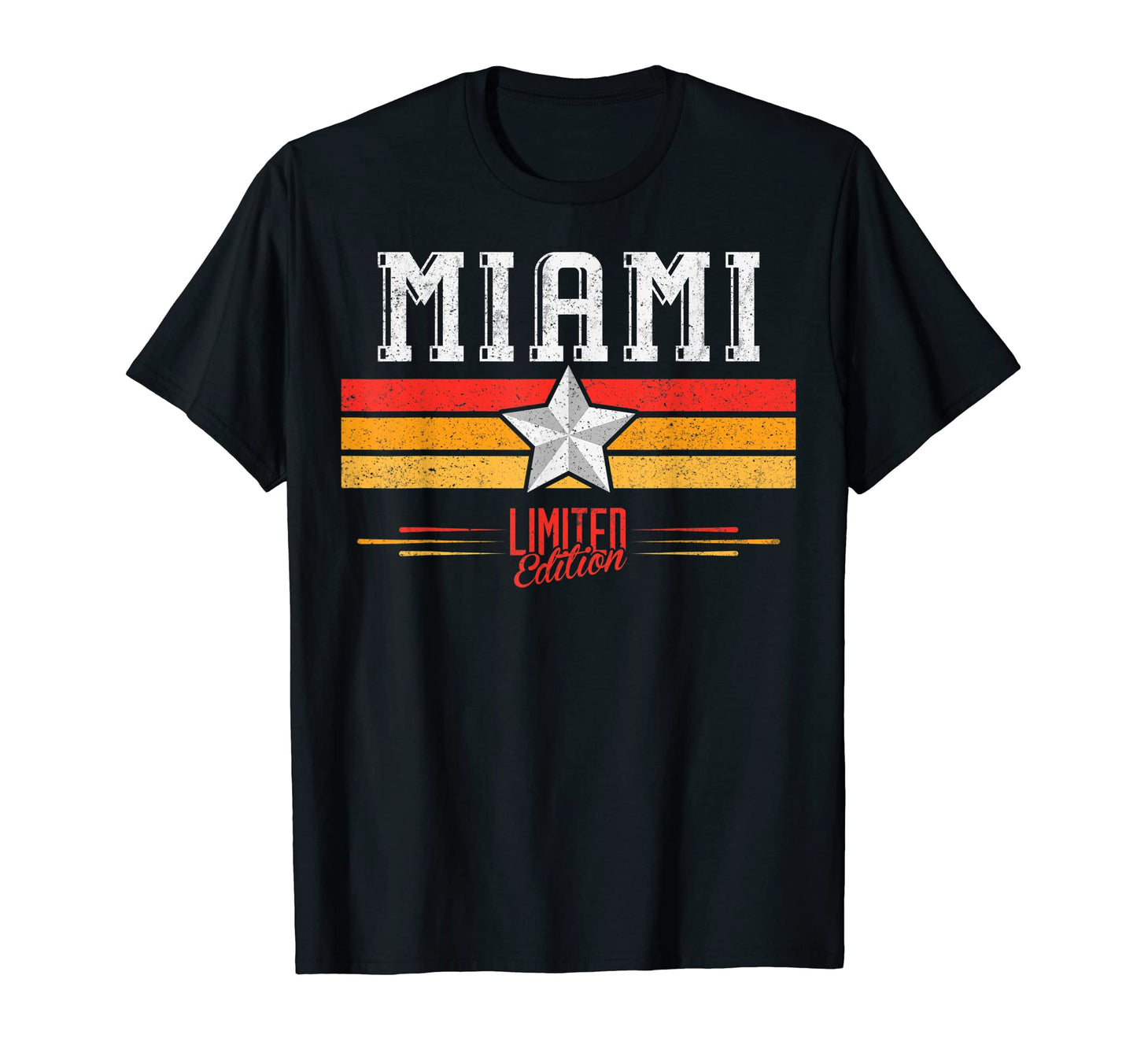 Miami Florida Stripes Miami Gifts Miami T-Shirt - Trendy Graphic for Adults - T-Shirt, Sweatshirt, Hoodie