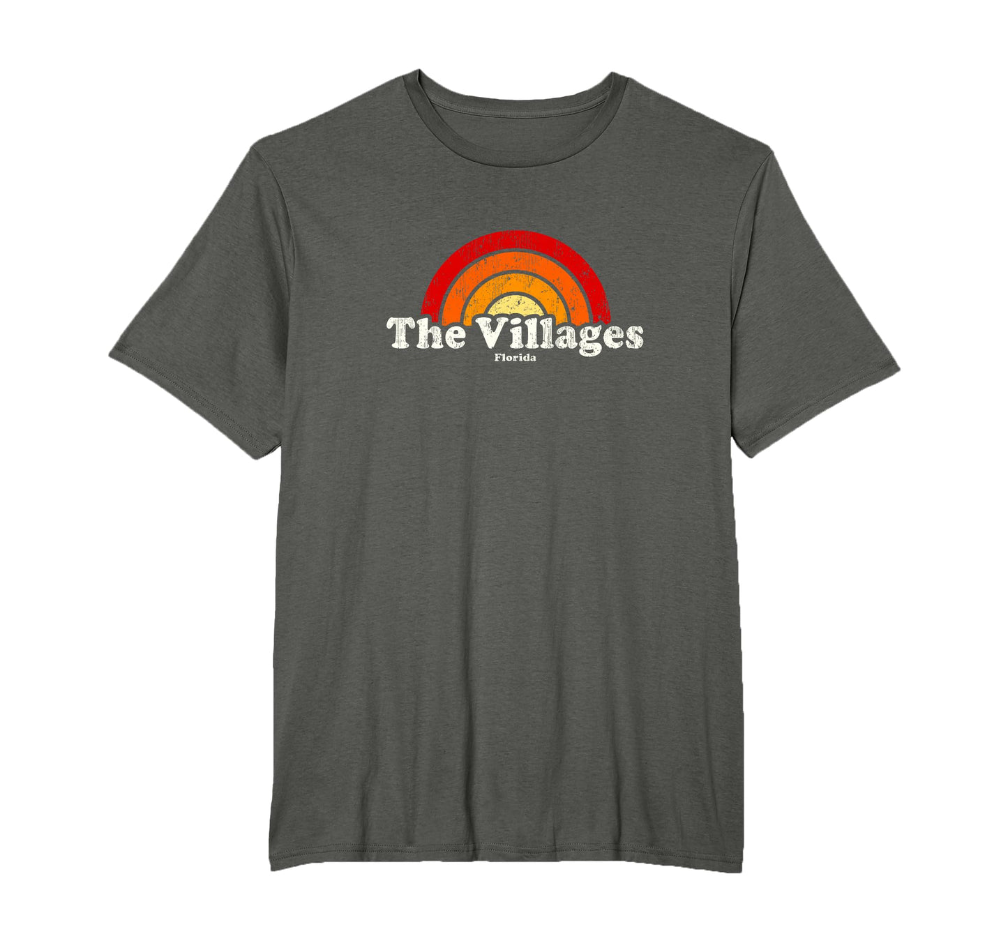 Villages Florida Fl 70S Rainbow T-Shirt - Unique Graphic for Adults - T-Shirt, Sweatshirt, Hoodie