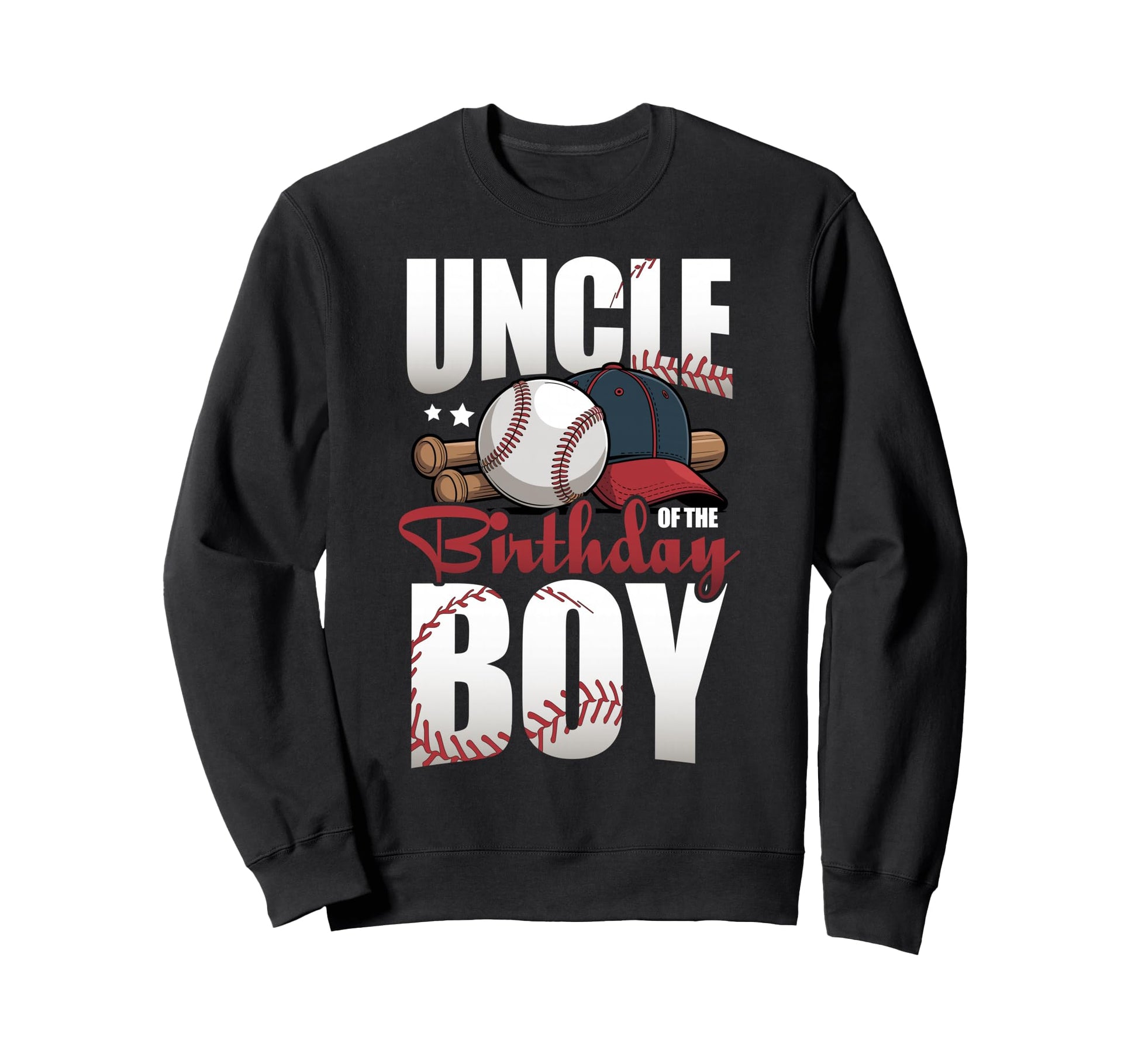 Uncle Birthday Matching Baseball Sweatshirt - Streetwear Style Unisex - T-Shirt, Sweatshirt, Hoodie