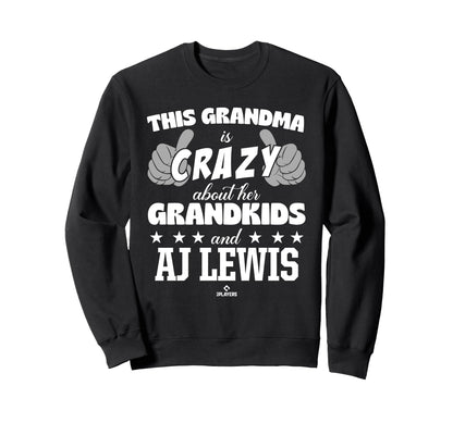 Grandma Crazy Aj Lewis Prospect Sweatshirt - Trendy Graphic Men Women - T-Shirt, Sweatshirt, Hoodie
