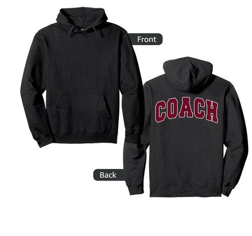 Coach Sports Trainer Varsity Team Red Hoodie - Casual Everyday Wear Unisex - T-Shirt, Sweatshirt, Hoodie