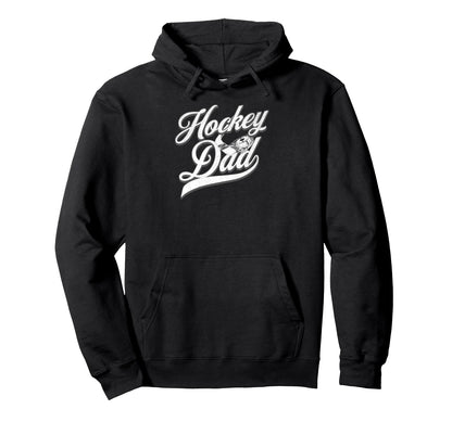 Hockey Dad American Ice Hockey Game Hoodie - Novelty Apparel for Adults - T-Shirt, Sweatshirt, Hoodie