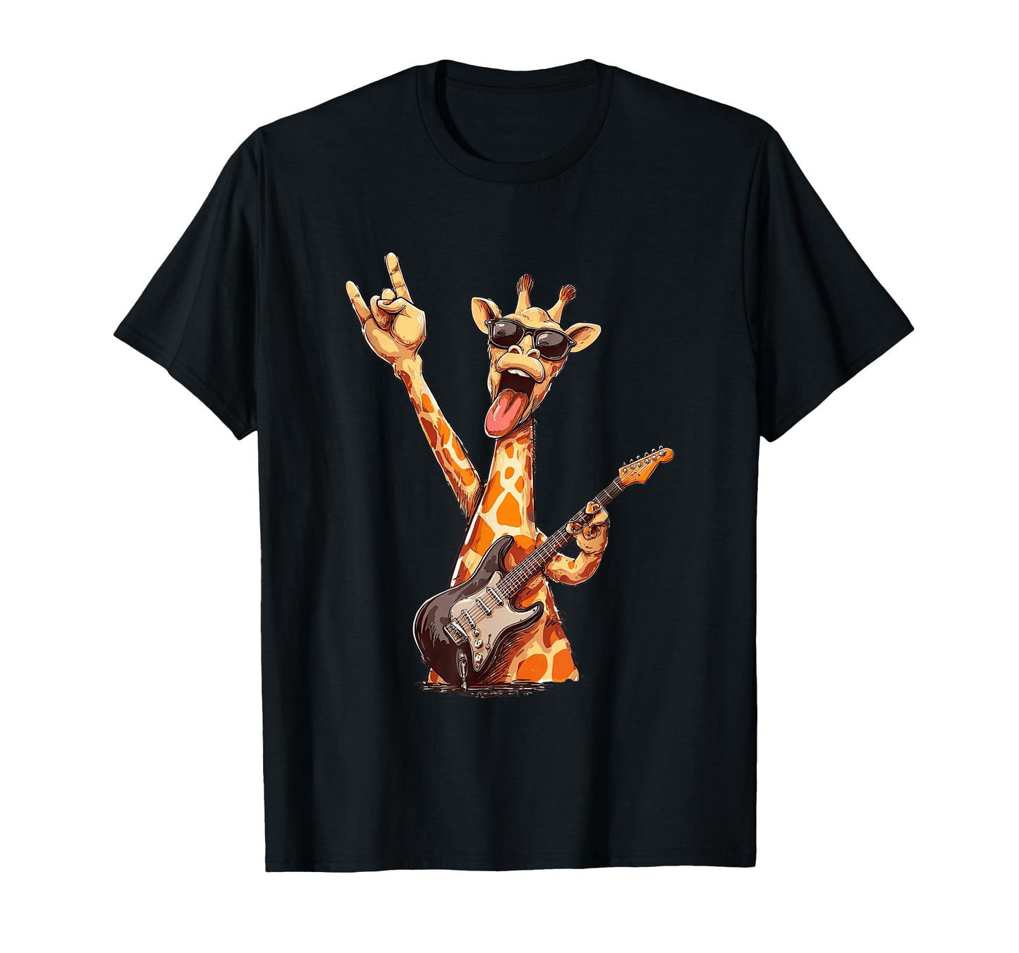 Funny Giraffe Rock Music Sunglasses T-Shirt - Fun Novelty Design Unisex - T-Shirt, Sweatshirt, Hoodie