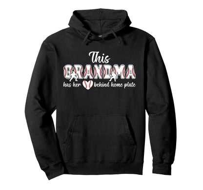 Proud Grandma Baseball Catcher Grandma Hoodie - Minimalist Print for Adults - T-Shirt, Sweatshirt, Hoodie