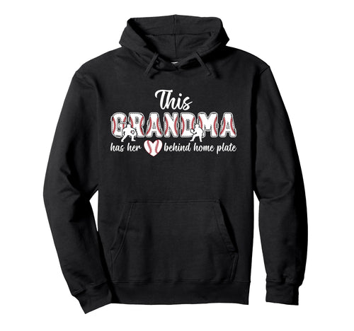 Proud Grandma Baseball Catcher Grandma Hoodie - Minimalist Print for Adults - T-Shirt, Sweatshirt, Hoodie