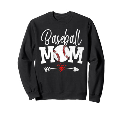 Baseball Mom Mothers Day Funny Sweatshirt - Streetwear Style Men Women - T-Shirt, Sweatshirt, Hoodie