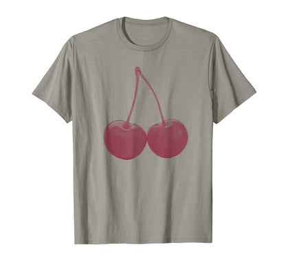 Stylish Cherries Red Y2K Aesthetic T-Shirt - Fun Novelty Design Men Women - T-Shirt, Sweatshirt, Hoodie