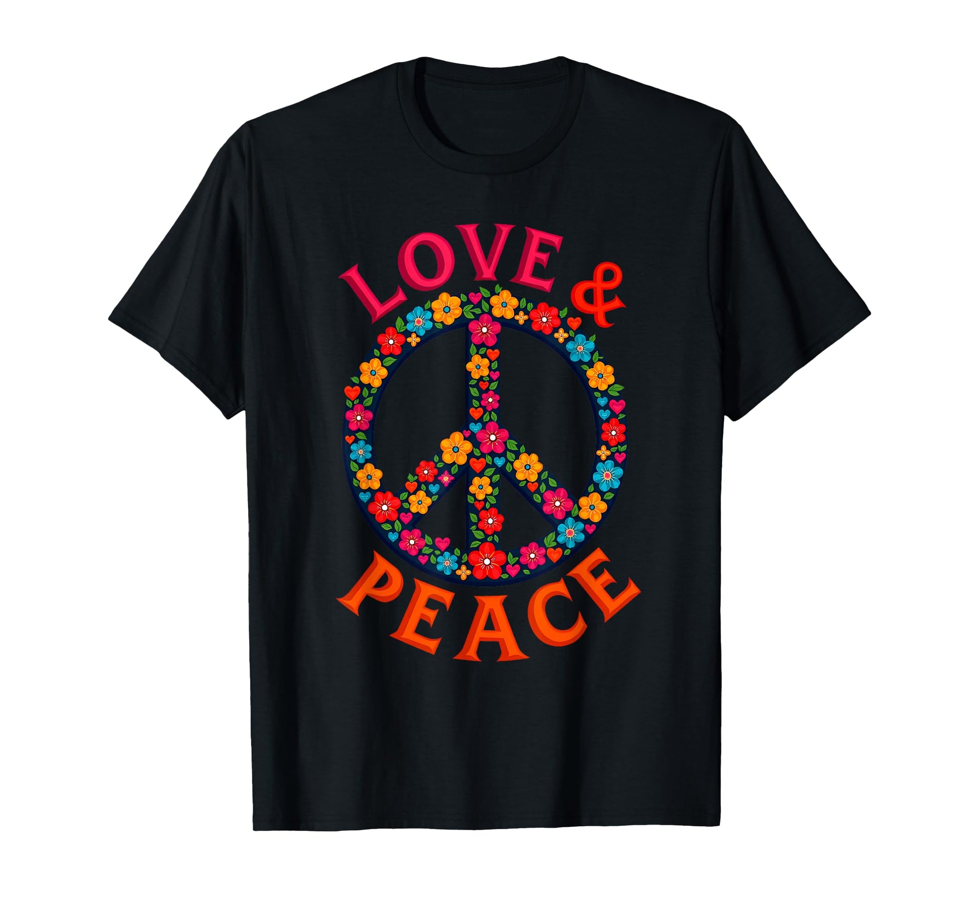 60S 70S Flower Power Groovy Love Peace T-Shirt - Unique Graphic Men Women - T-Shirt, Sweatshirt, Hoodie