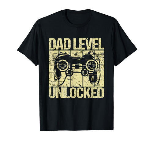 Dad Level Unlocked Gaming T-Shirt - Aesthetic Graphic for Adults - T-Shirt, Sweatshirt, Hoodie
