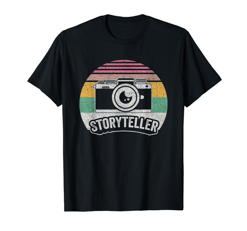Photographer Storyteller Camera T-Shirt - Casual Everyday Wear for Adults - T-Shirt, Sweatshirt, Hoodie