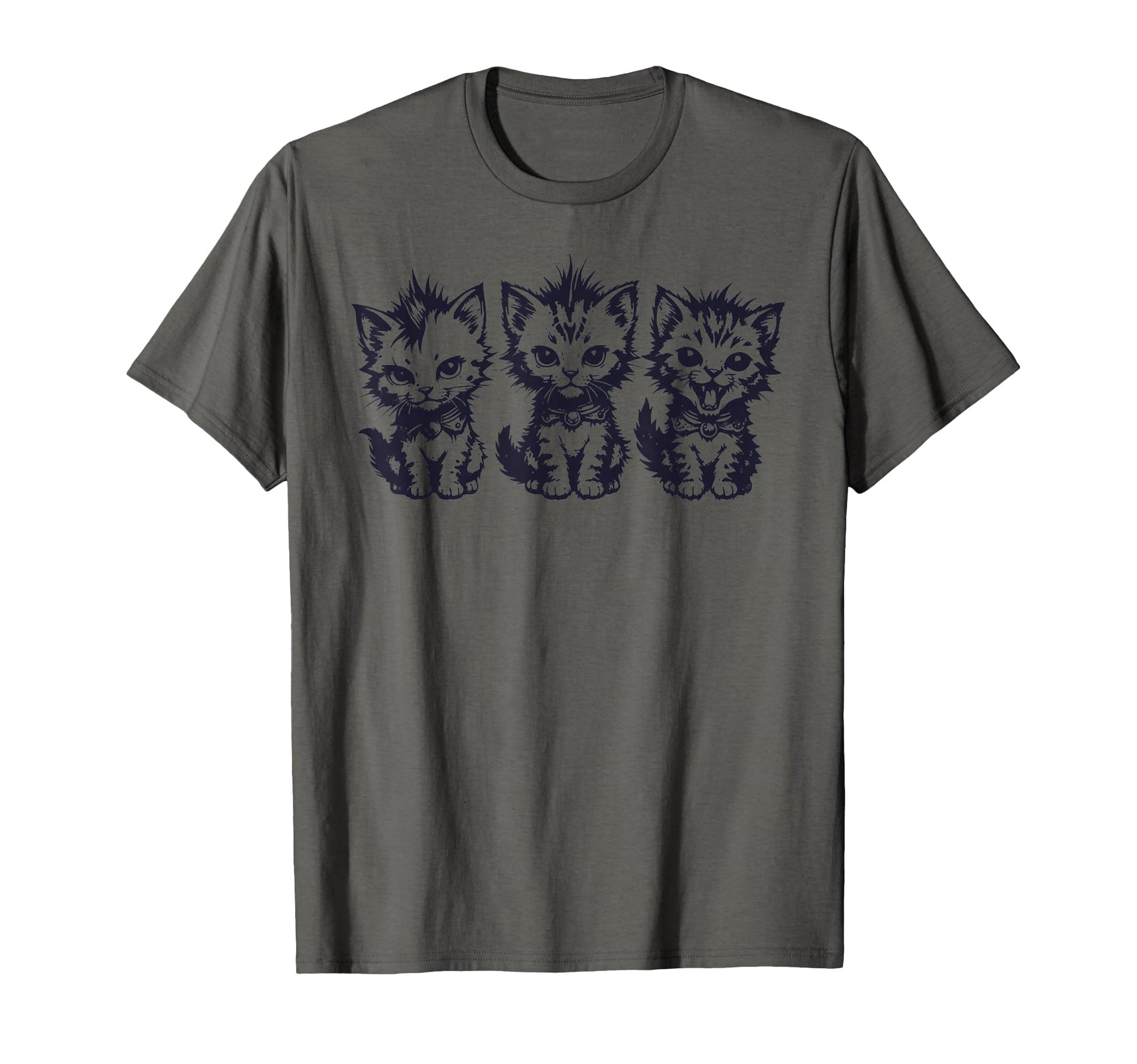 Funny Punk Rock Kittens Heavy T-Shirt - Casual Everyday Wear Men Women - T-Shirt, Sweatshirt, Hoodie