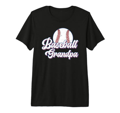 Mens Baseball Grandpa Baseball Player T-Shirt - Custom Art Print Unisex - T-Shirt, Sweatshirt, Hoodie