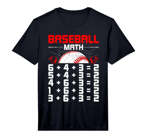Mens Baseball Math Double Play T-Shirt - Casual Everyday Wear for Adults - T-Shirt, Sweatshirt, Hoodie