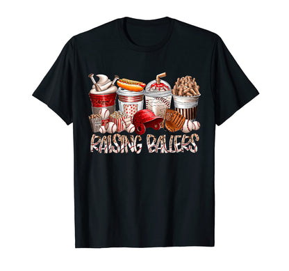 Raising Ballers Softball Mom Game Day T-Shirt - Graphic Print for Adults - T-Shirt, Sweatshirt, Hoodie