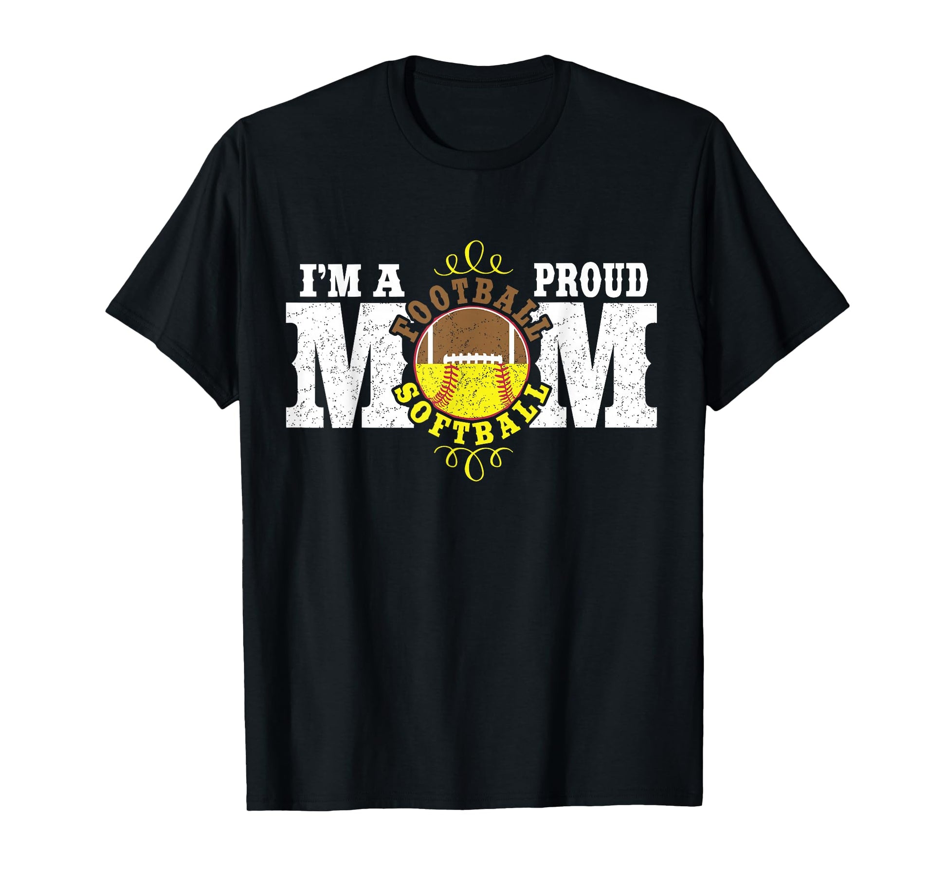 Im Proud Football Softball Mom T-Shirt - Aesthetic Graphic Men Women - T-Shirt, Sweatshirt, Hoodie