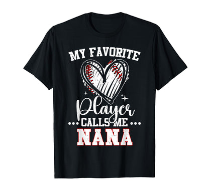 My Favorite Baseball Player Calls Me T-Shirt - Unique Graphic for Adults - T-Shirt, Sweatshirt, Hoodie