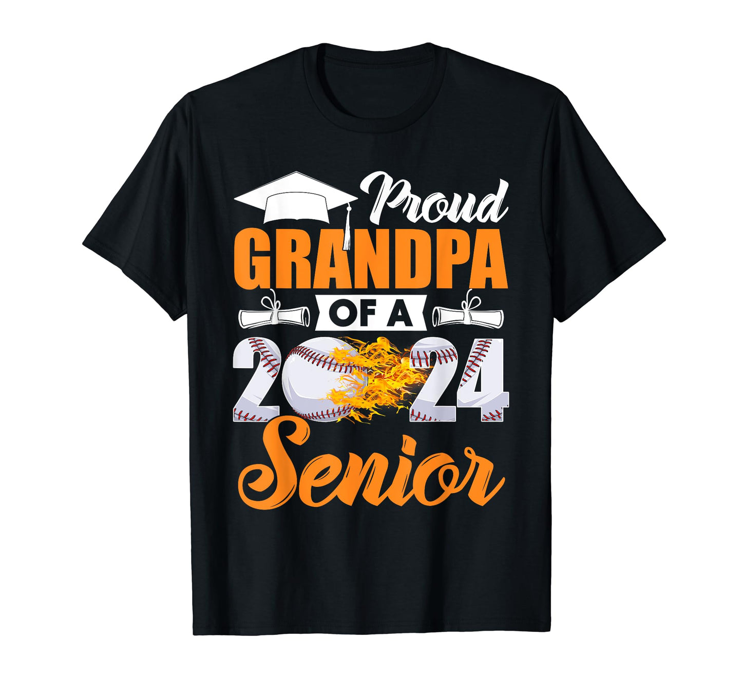 Funny Proud Grandpa 2024 Senior T-Shirt - Aesthetic Graphic for Adults - T-Shirt, Sweatshirt, Hoodie
