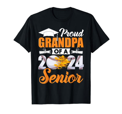 Funny Proud Grandpa 2024 Senior T-Shirt - Aesthetic Graphic for Adults - T-Shirt, Sweatshirt, Hoodie