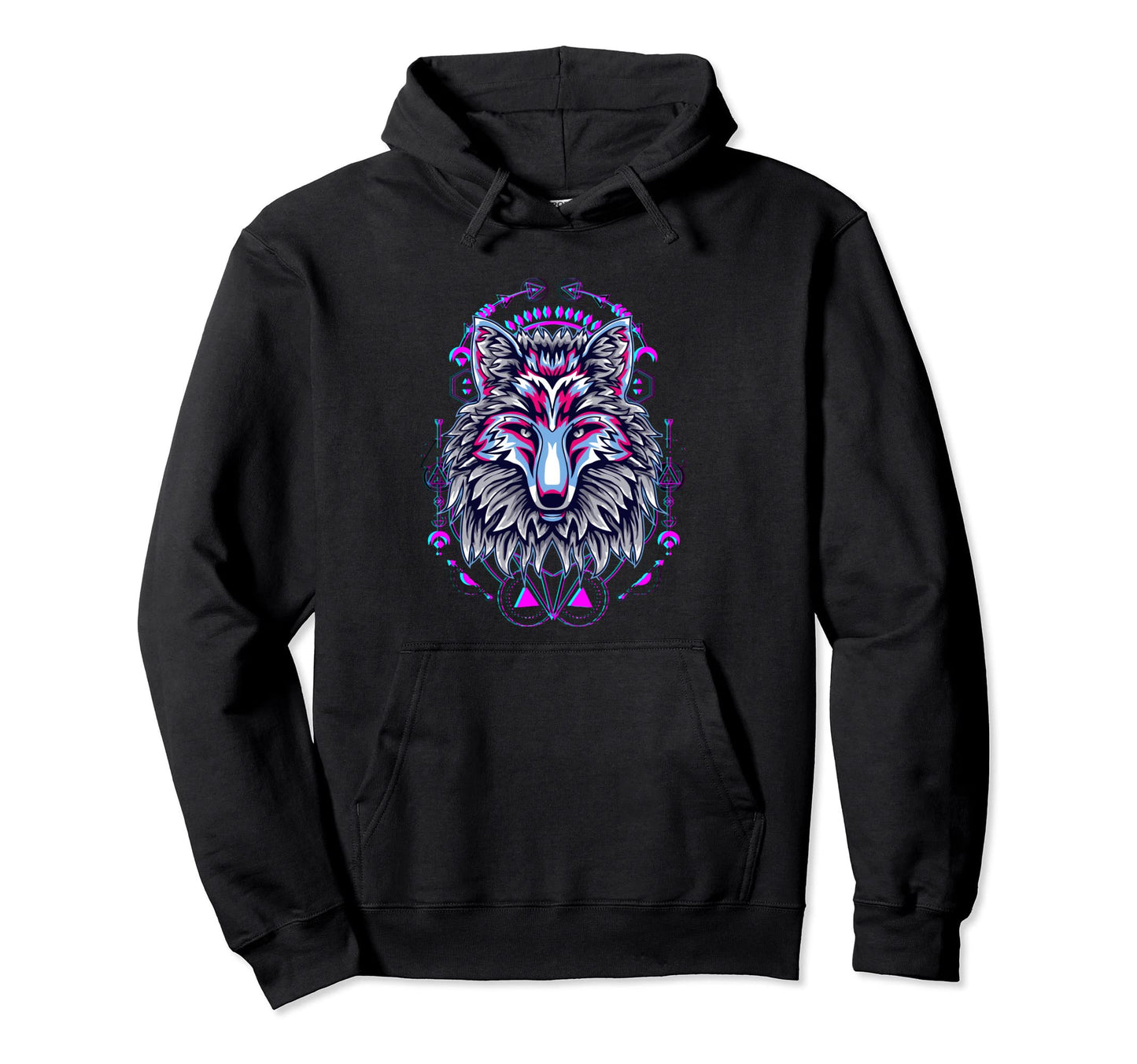 Howling Wolf 80S Aesthetic 90S Art Hoodie - Novelty Apparel Men Women - T-Shirt, Sweatshirt, Hoodie