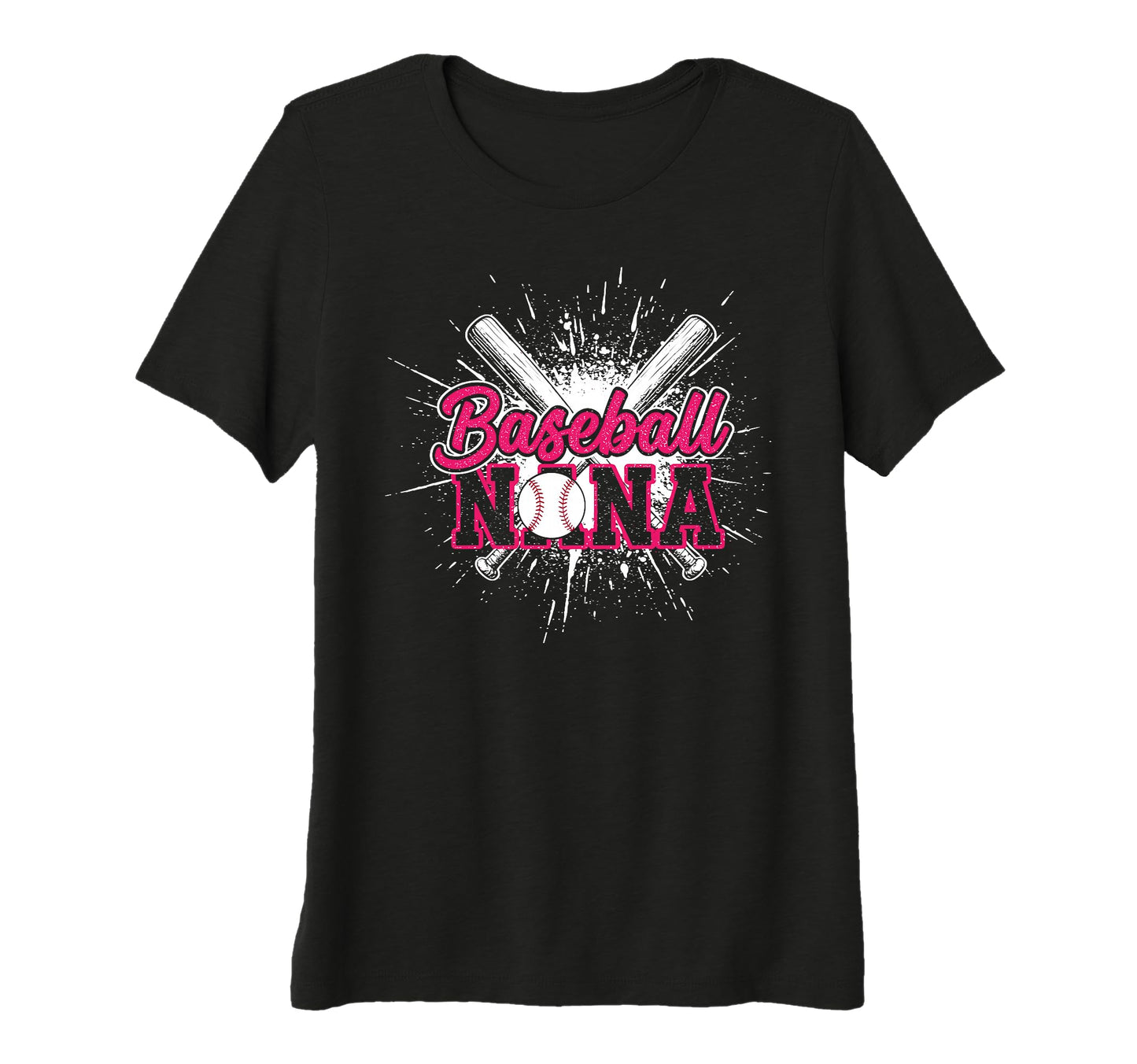 Womens Baseball Nana Grandma Tri Blend T-Shirt - Trendy Graphic Unisex - T-Shirt, Sweatshirt, Hoodie