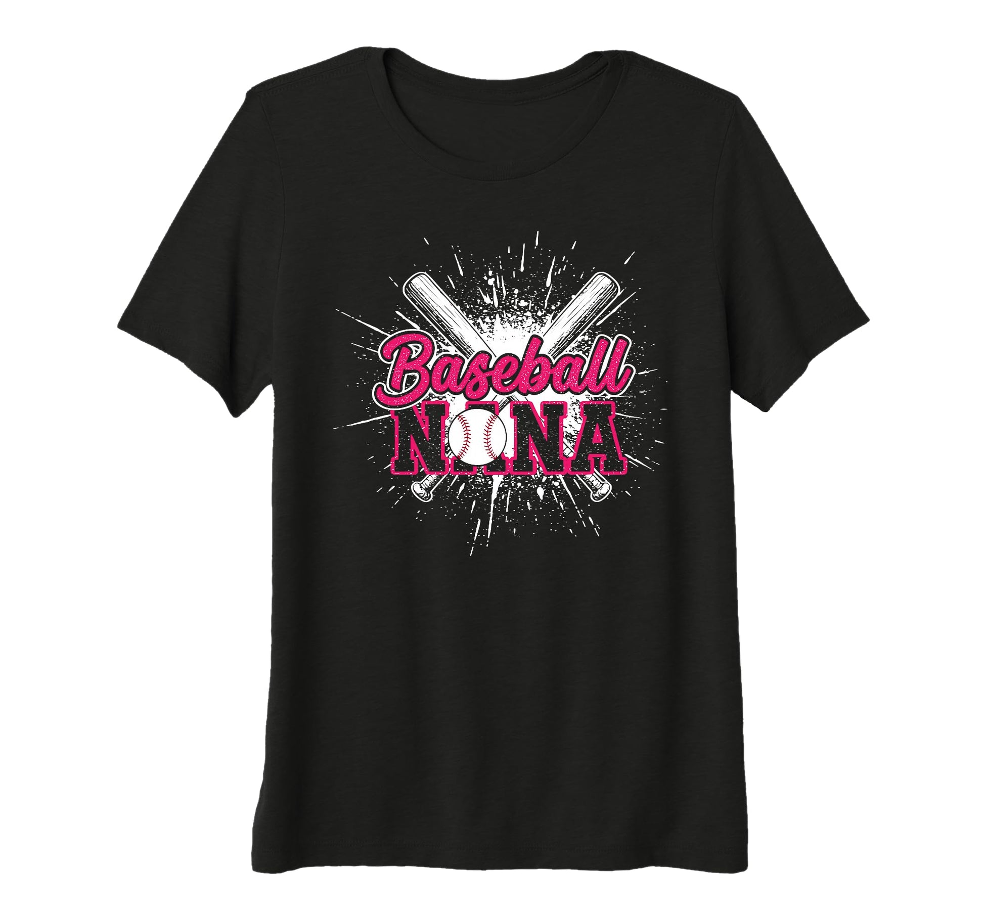 Womens Baseball Nana Grandma Tri Blend T-Shirt - Trendy Graphic Unisex - T-Shirt, Sweatshirt, Hoodie