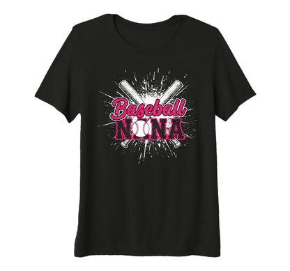 Womens Baseball Nana Grandma Tri Blend T-Shirt - Trendy Graphic Unisex - T-Shirt, Sweatshirt, Hoodie
