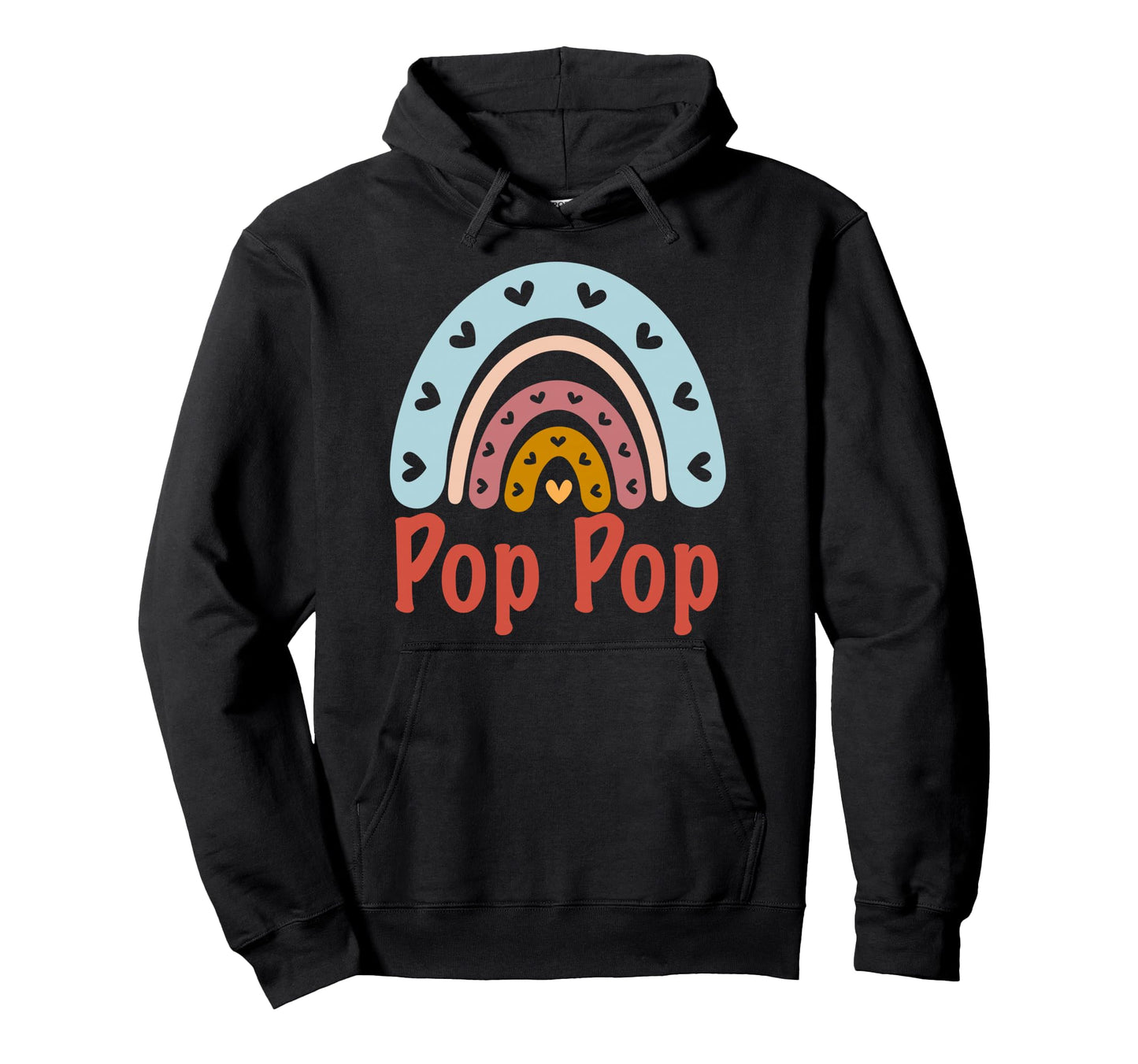 Pop Pop Birthday Rainbow Boho Pop Pop Hoodie - Custom Art Print Men Women - T-Shirt, Sweatshirt, Hoodie