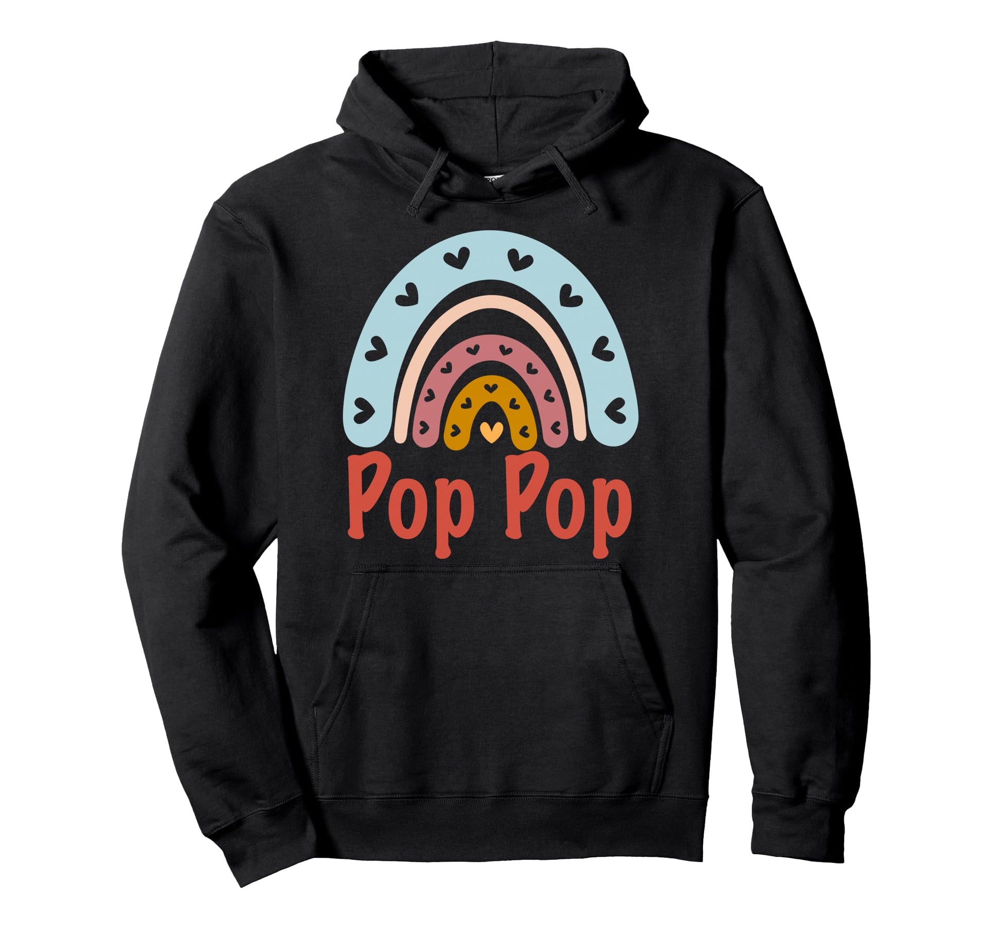 Pop Pop Birthday Rainbow Boho Pop Pop Hoodie - Custom Art Print Men Women - T-Shirt, Sweatshirt, Hoodie