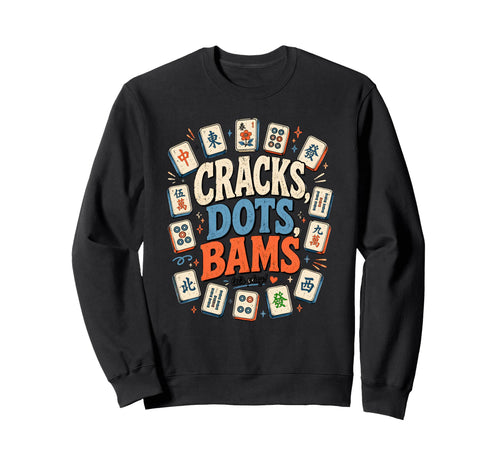 Funny Mahjong Cracks Dots Sweatshirt - Casual Everyday Wear for Adults - T-Shirt, Sweatshirt, Hoodie