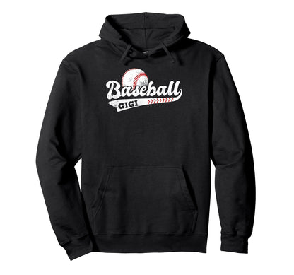 Baseball Gigi Proud Grandma Game Day Hoodie - Graphic Print for Adults - T-Shirt, Sweatshirt, Hoodie