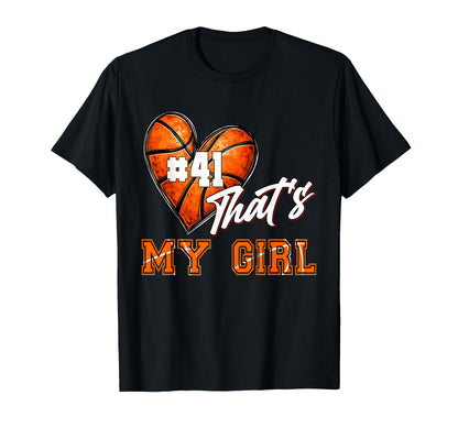 Custom Thats My Baseketball Jersey T-Shirt - Fun Novelty Design for Adults - T-Shirt, Sweatshirt, Hoodie