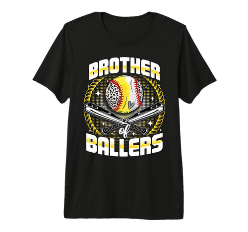 Baseball Softball Brother Ballers T-Shirt - Novelty Apparel Men Women - T-Shirt, Sweatshirt, Hoodie