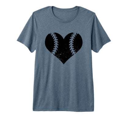 Softball Heart Funny Baseball Softball T-Shirt - Novelty Apparel Men Women - T-Shirt, Sweatshirt, Hoodie