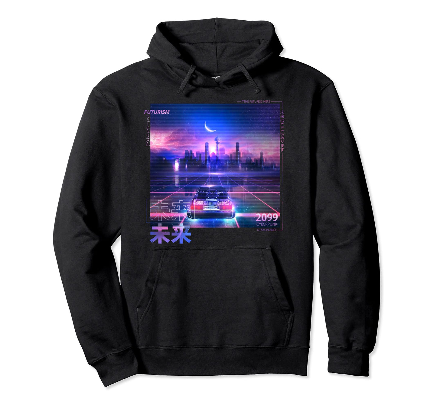 Japanese Cyberpunk Vaporwave Aesthetic Hoodie - Trendy Graphic Men Women - T-Shirt, Sweatshirt, Hoodie