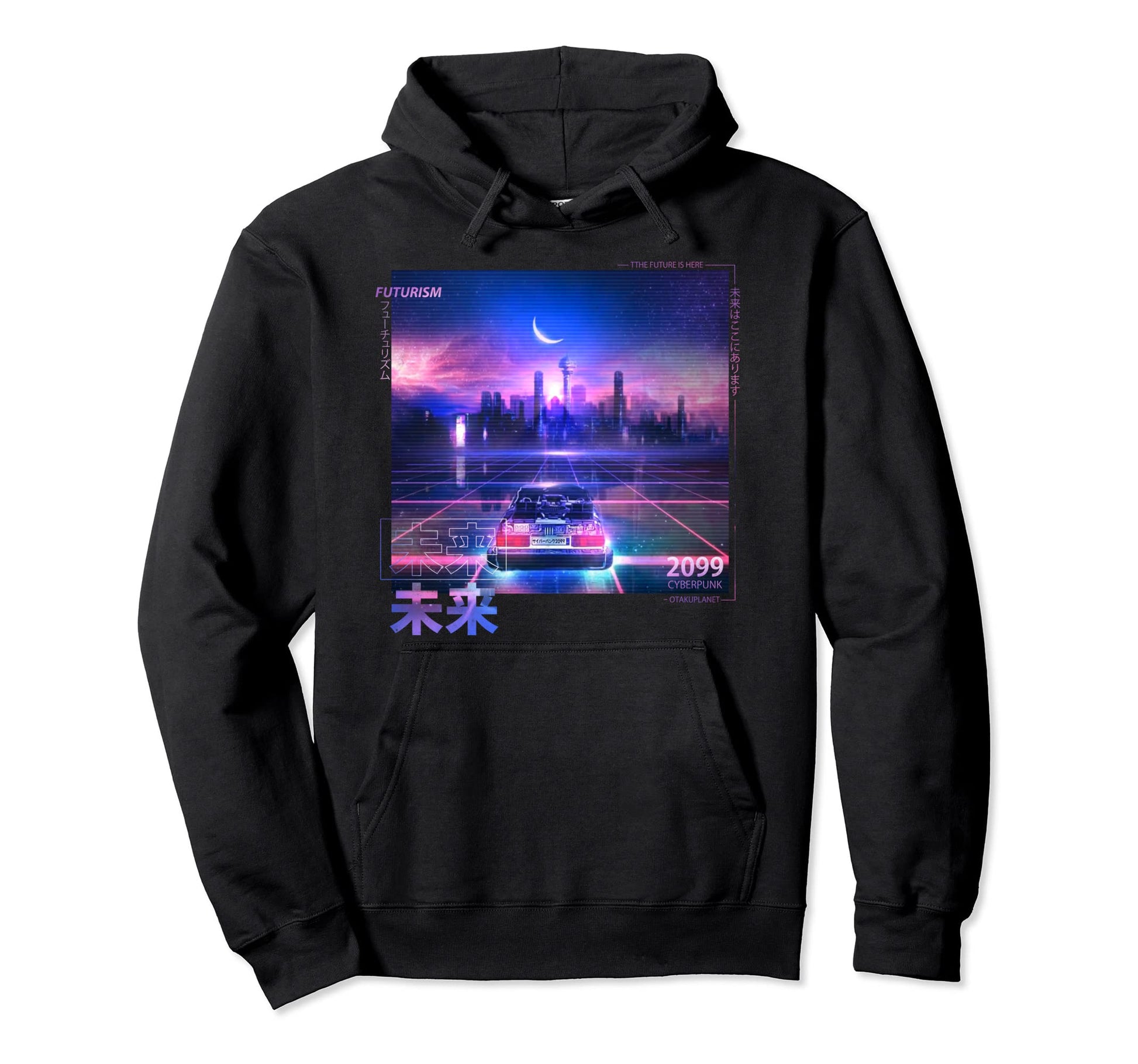 Japanese Cyberpunk Vaporwave Aesthetic Hoodie - Trendy Graphic Men Women - T-Shirt, Sweatshirt, Hoodie