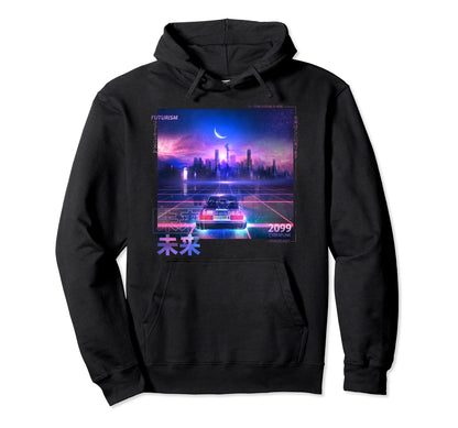 Japanese Cyberpunk Vaporwave Aesthetic Hoodie - Trendy Graphic Men Women - T-Shirt, Sweatshirt, Hoodie