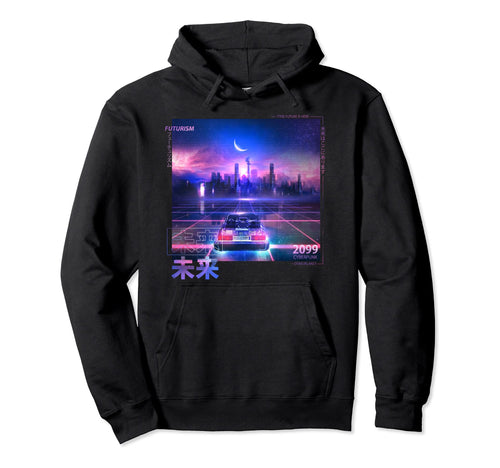 Japanese Cyberpunk Vaporwave Aesthetic Hoodie - Trendy Graphic Men Women - T-Shirt, Sweatshirt, Hoodie