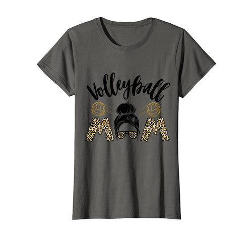 Volleyball Mom Leopard Game Day T-Shirt - Novelty Apparel Men Women - T-Shirt, Sweatshirt, Hoodie